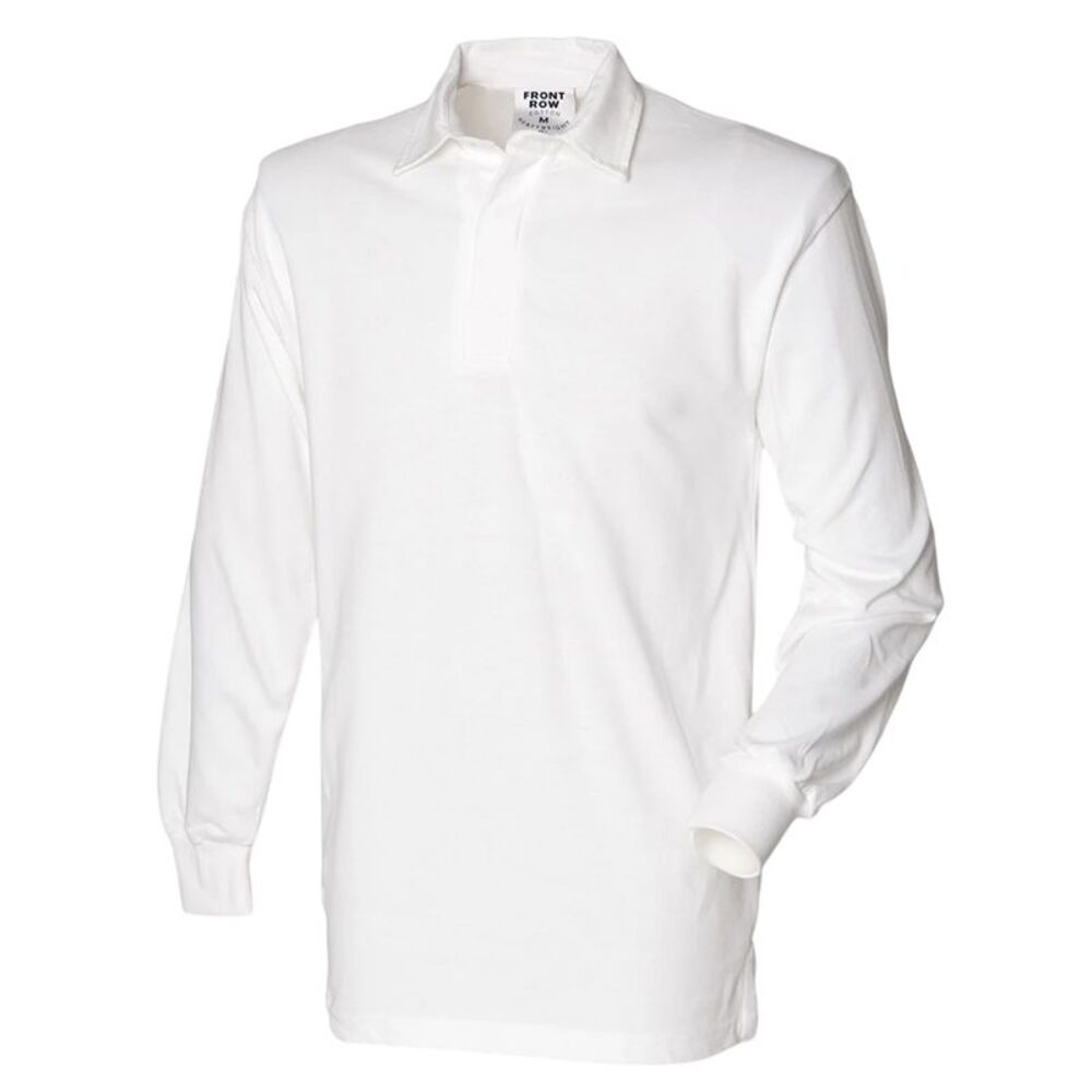 Front Row Mens Original Rugby Shirt / White